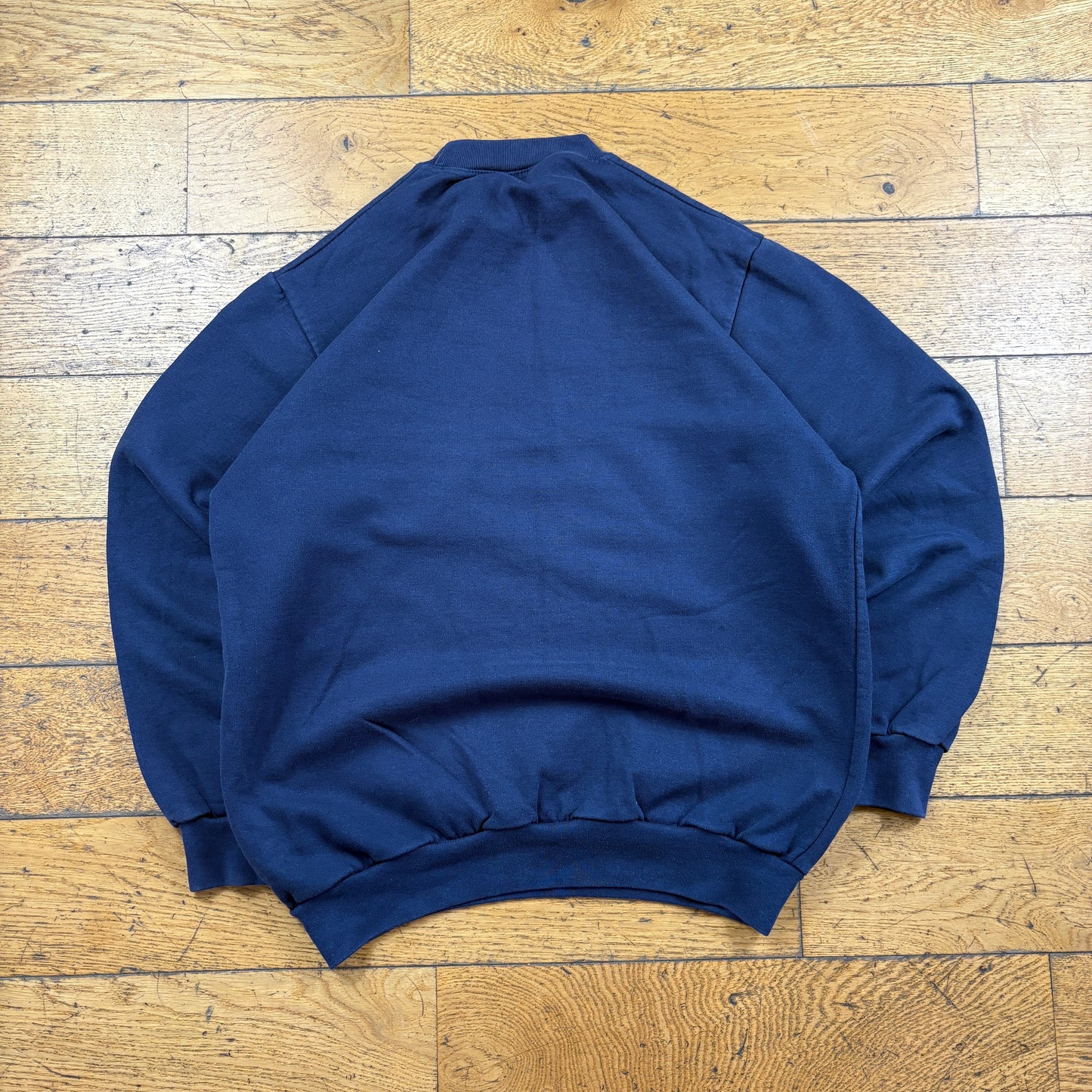 Vintage Puma Navy Embroidered Sweatshirt - M