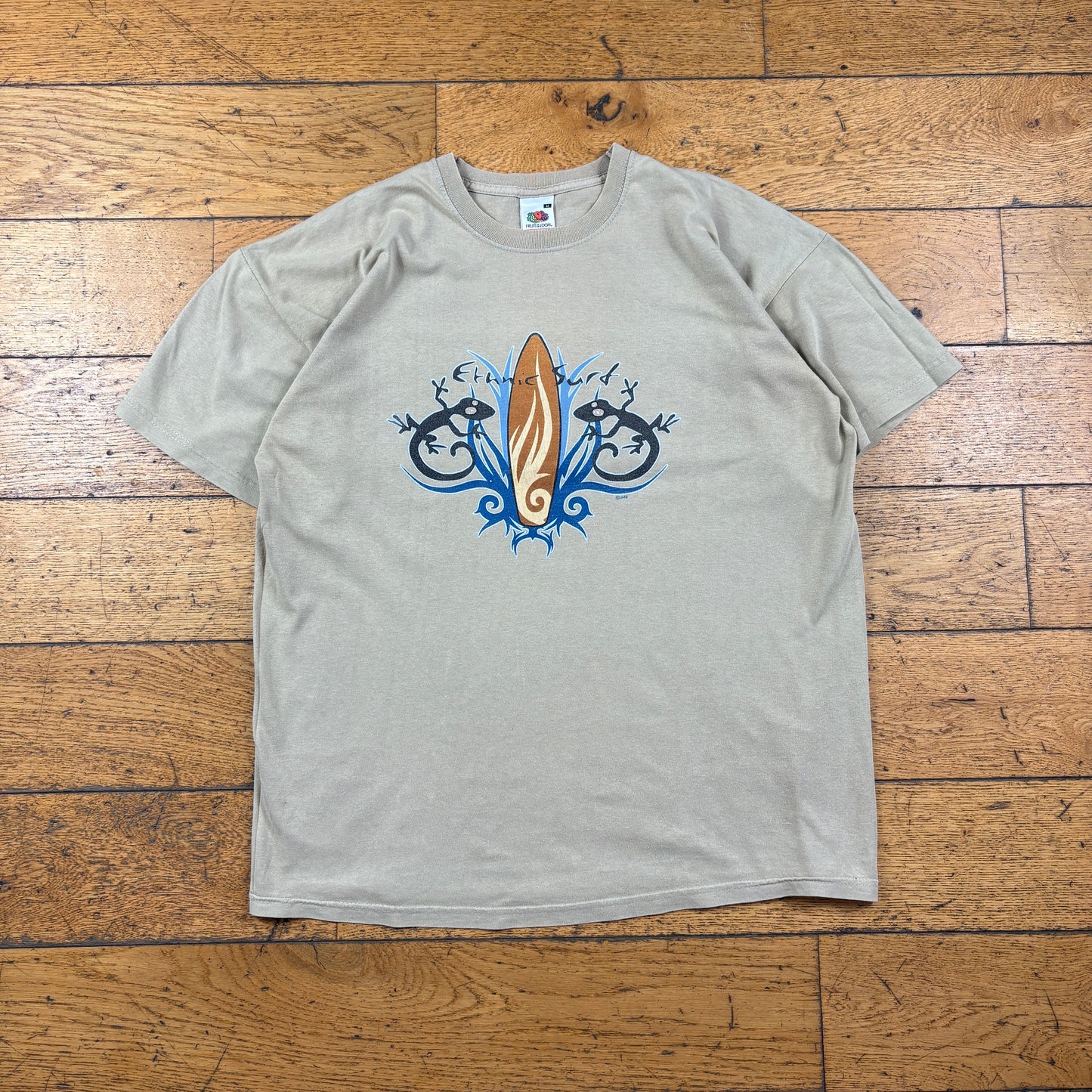 Vintage Surfwear Brown Graphic T-Shirt - M