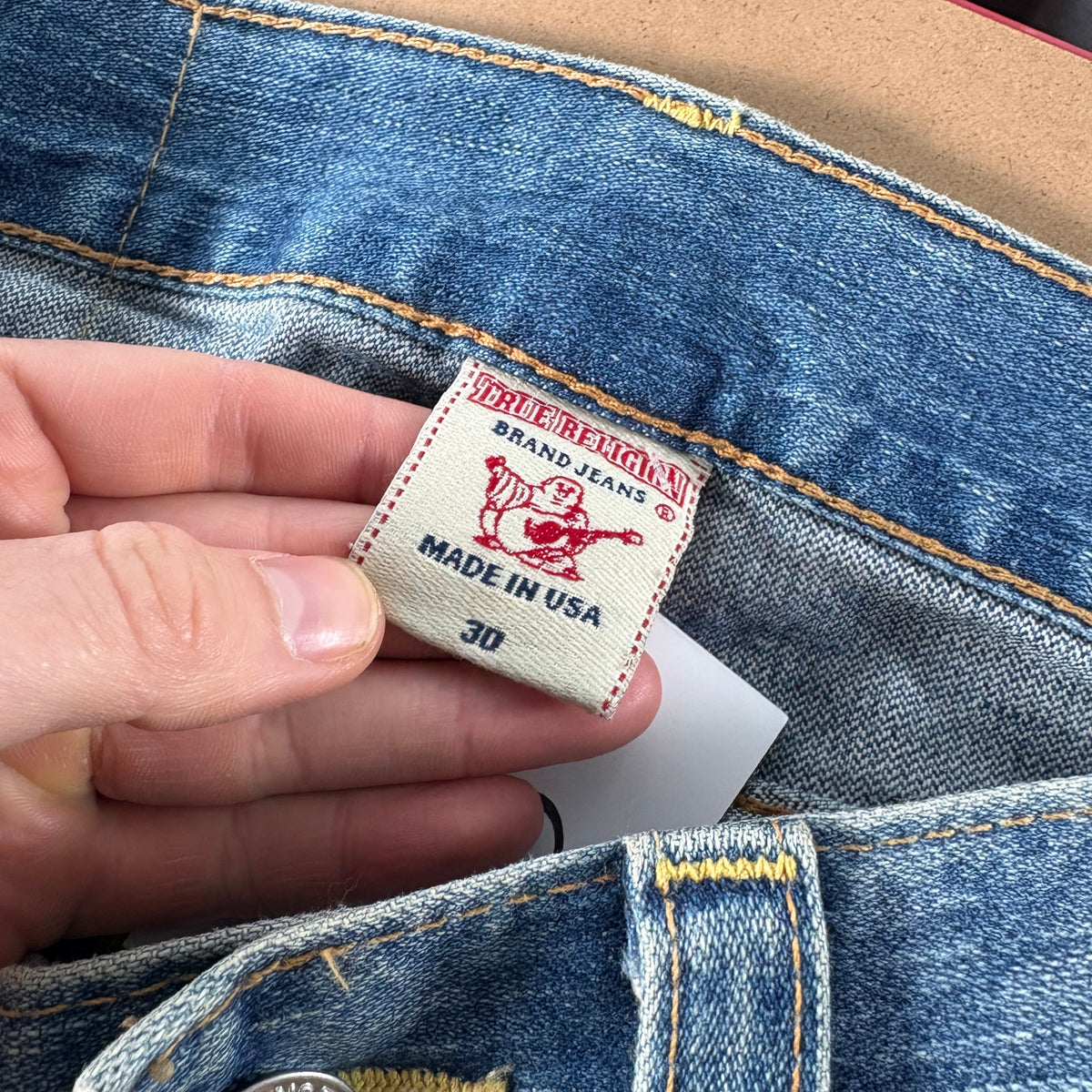 True Religion Embroidered Bootcut Billy Blue Y2K Jeans - 32R