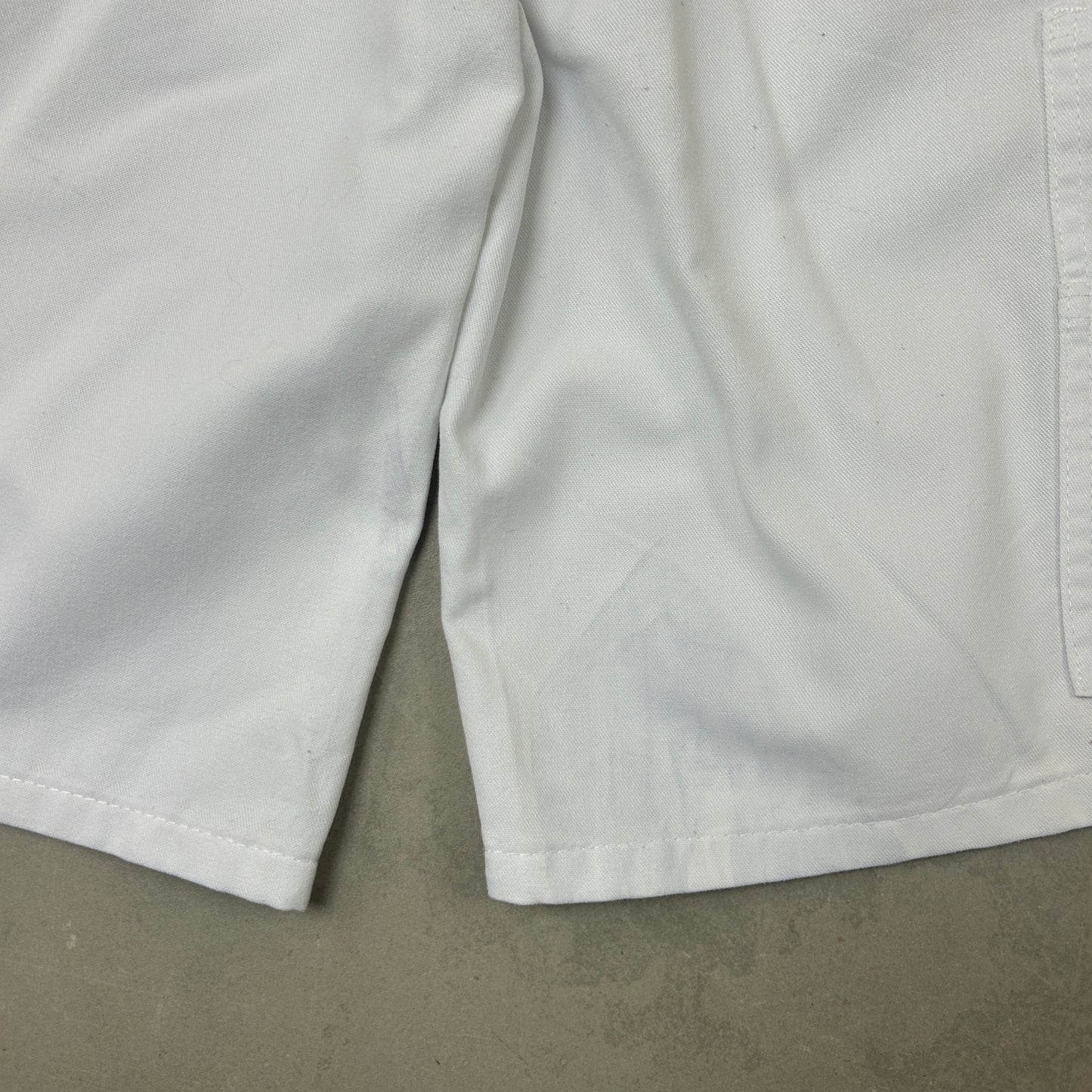 Vintage Dickies Workwear Carpenter White Baggy Shorts - 34