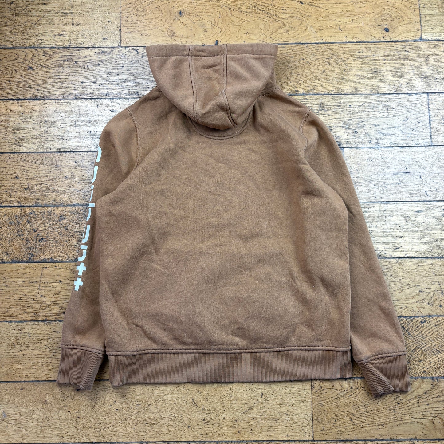 Vintage Carhartt Brown Hoodie Sweatshirt - L