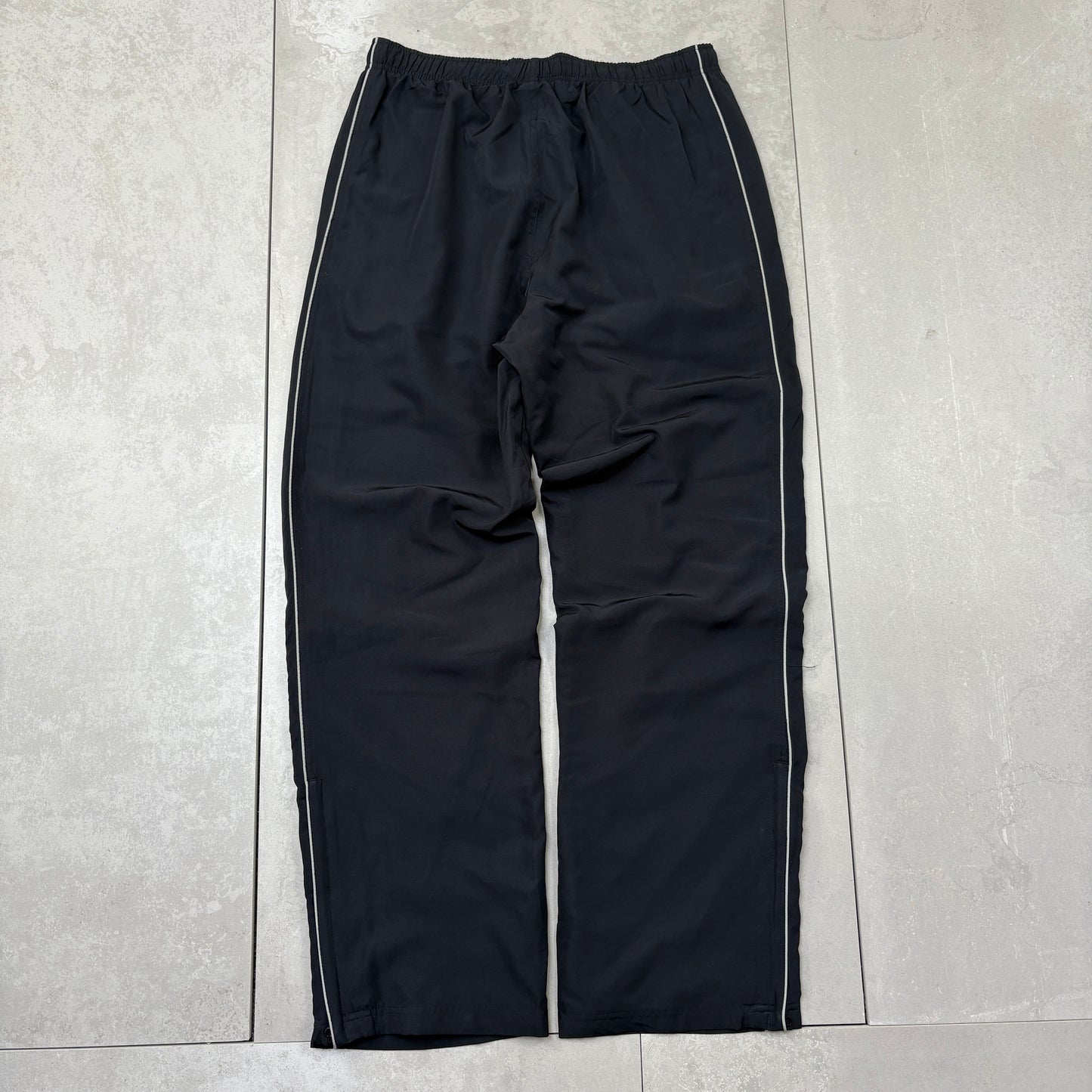 Vintage Reebok Black Baggy Tracksuit Sweatpants Track Pants Bottoms - 32