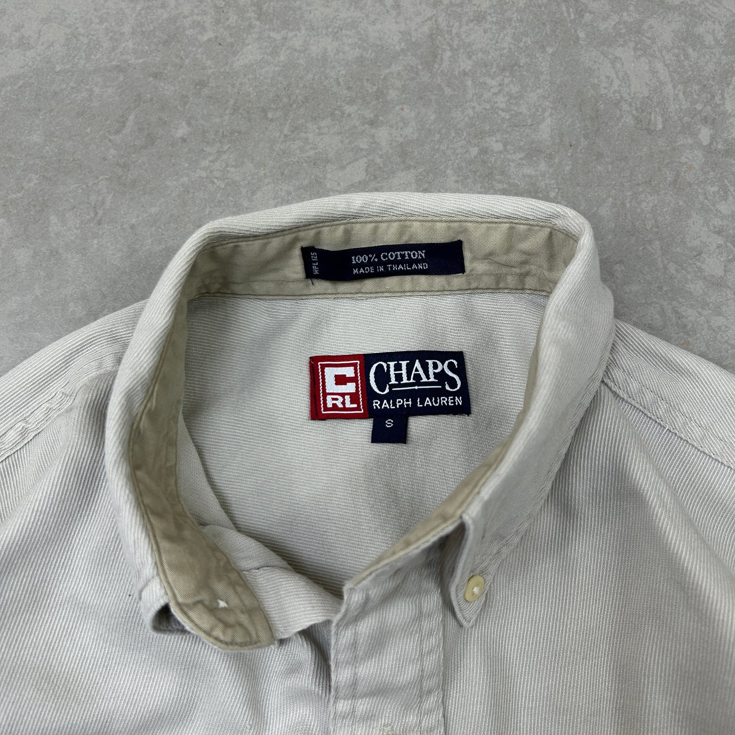 Vintage Chaps Ralph Lauren Cream Shirt - S