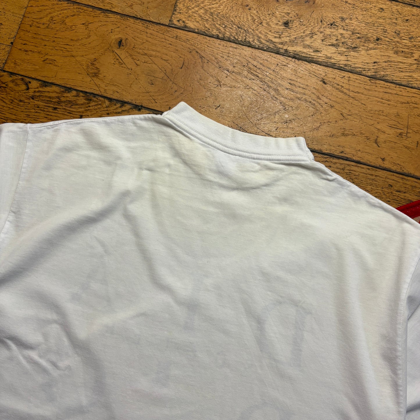 Vintage Diadora White Graphic T-Shirt - L