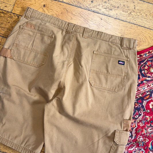 Vintage Dickies Workwear Carpenter Brown Baggy Shorts - 44