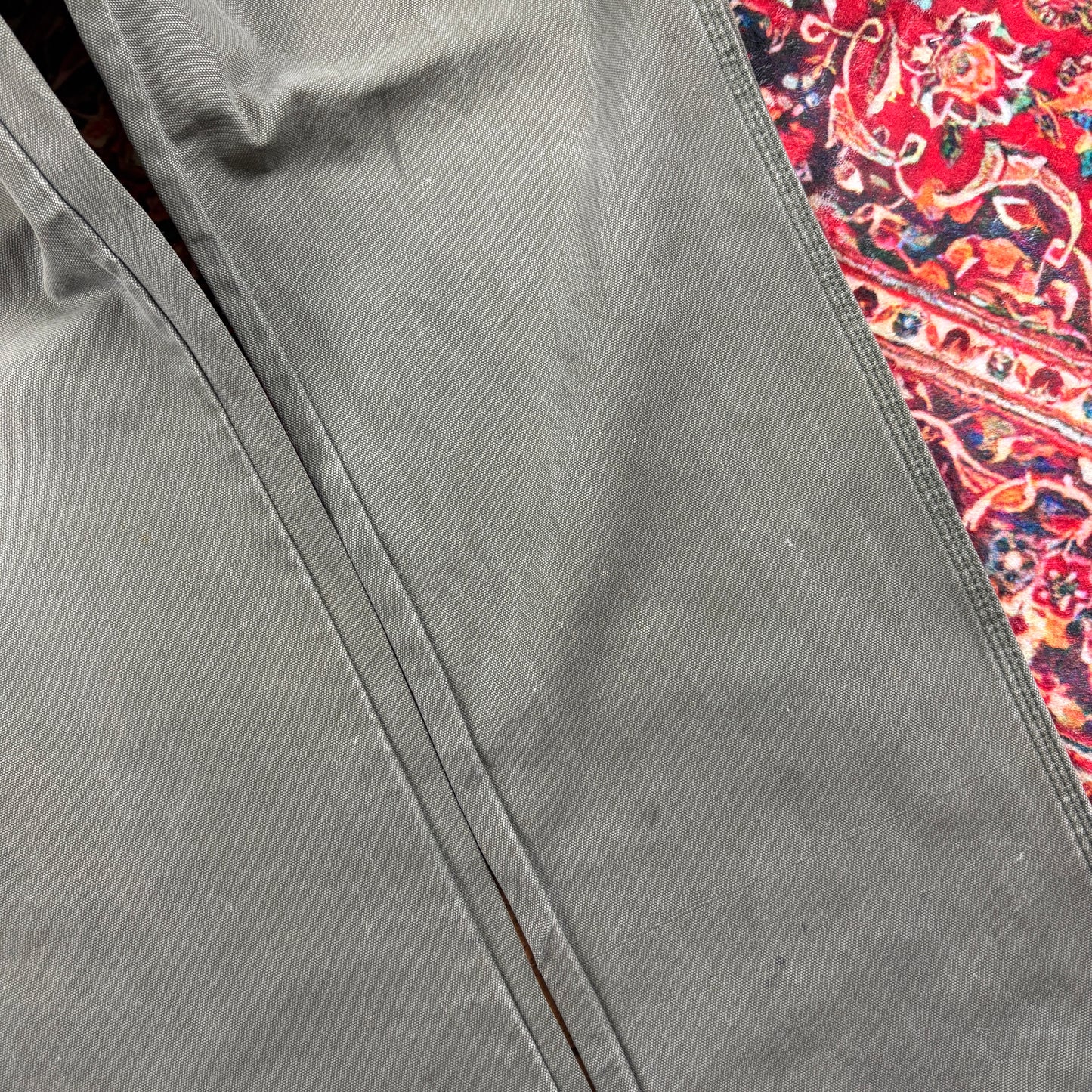 Vintage Dickies Workwear Carpenter Baggy Grey Trousers - 34