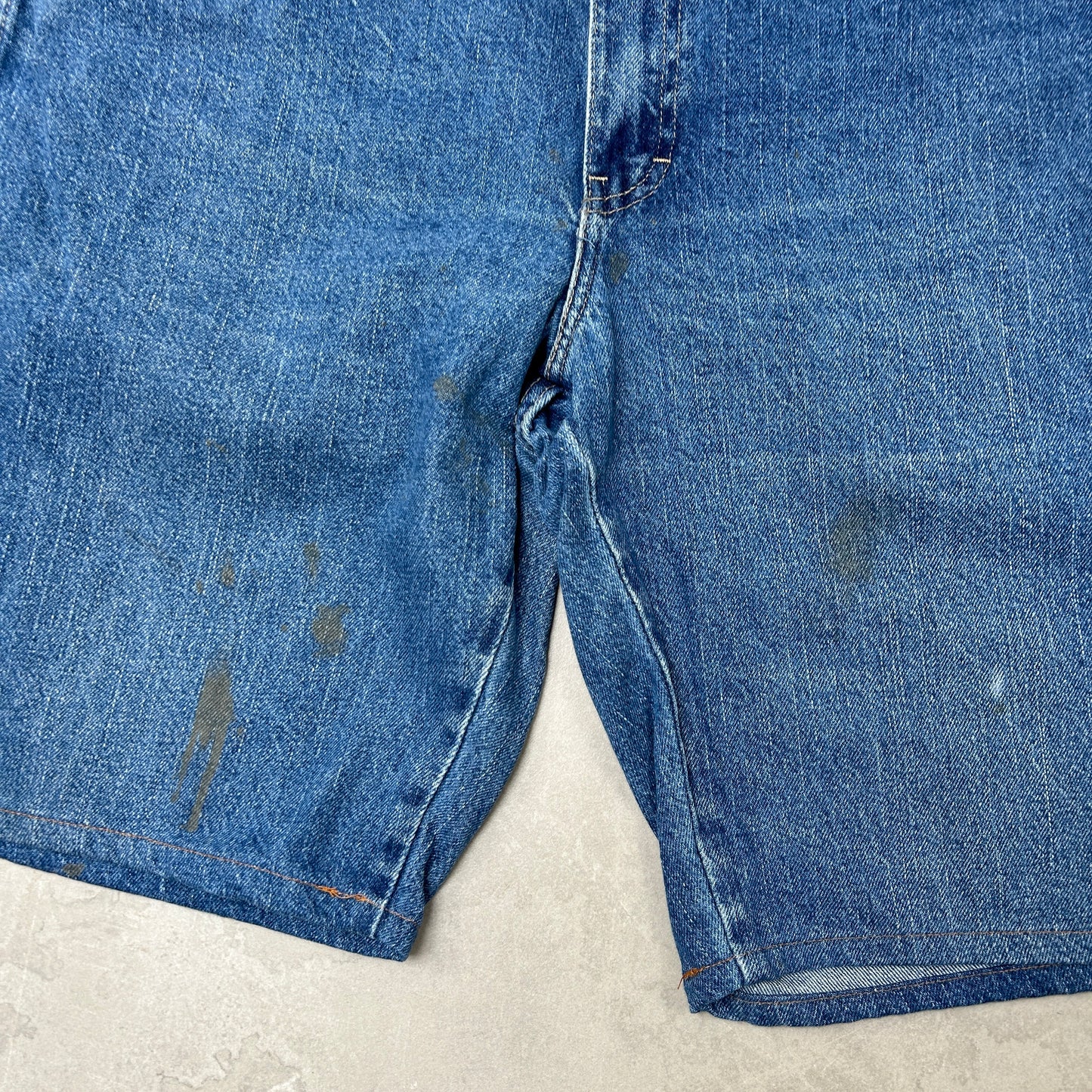 Vintage Dickies Workwear Carpenter Blue Baggy Shorts - 38