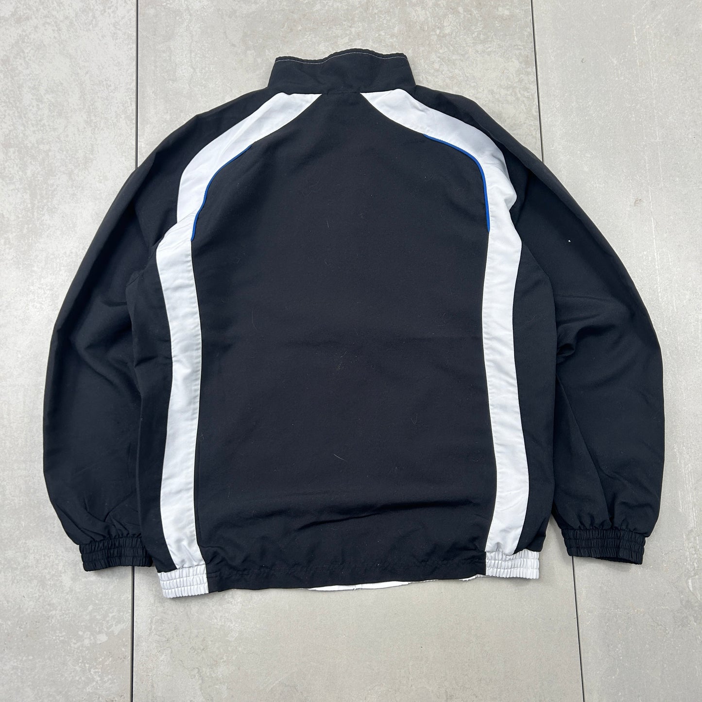 Vintage Adidas White Black Tracksuit Track Shell Windbreaker Jacket - L