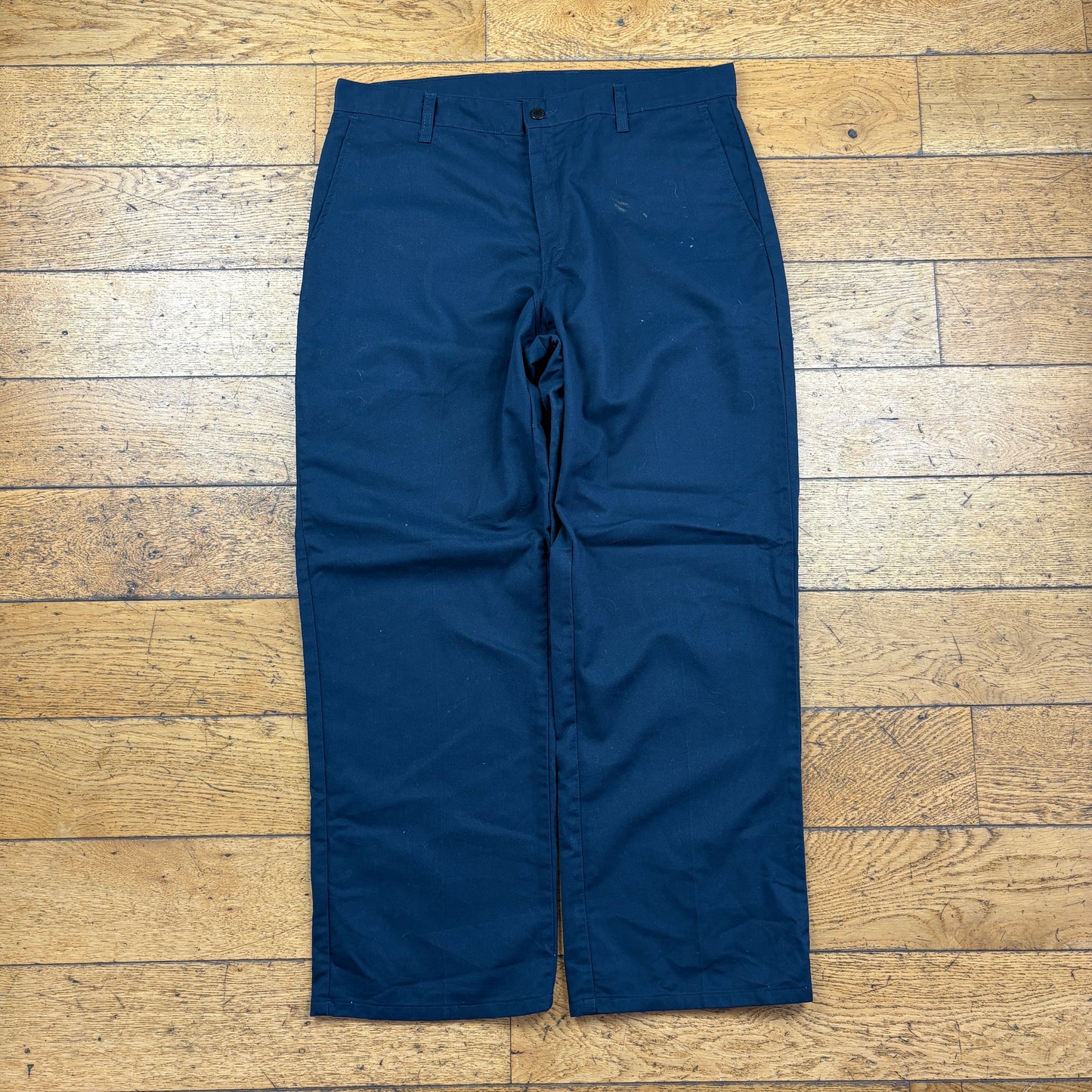 Vintage Dickies 874 Navy Baggy Skate Trousers - 36