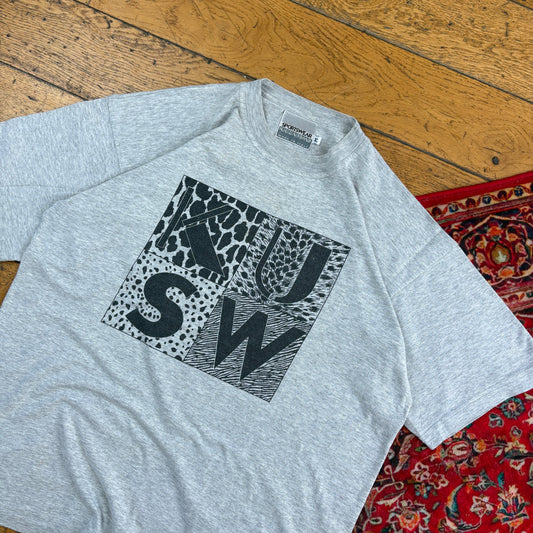 Vintage Grey Graphic T-Shirt - M