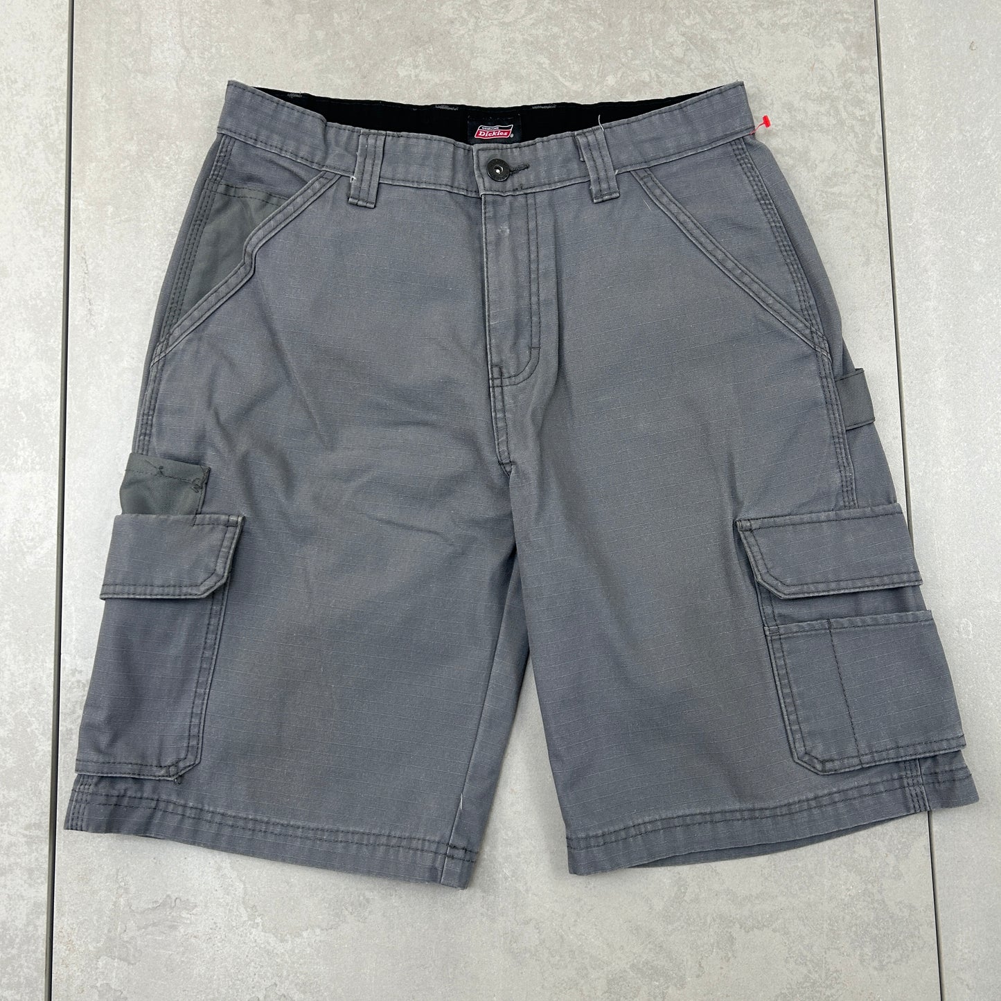 Vintage Dickies Workwear Carpenter Grey Baggy Shorts - 30