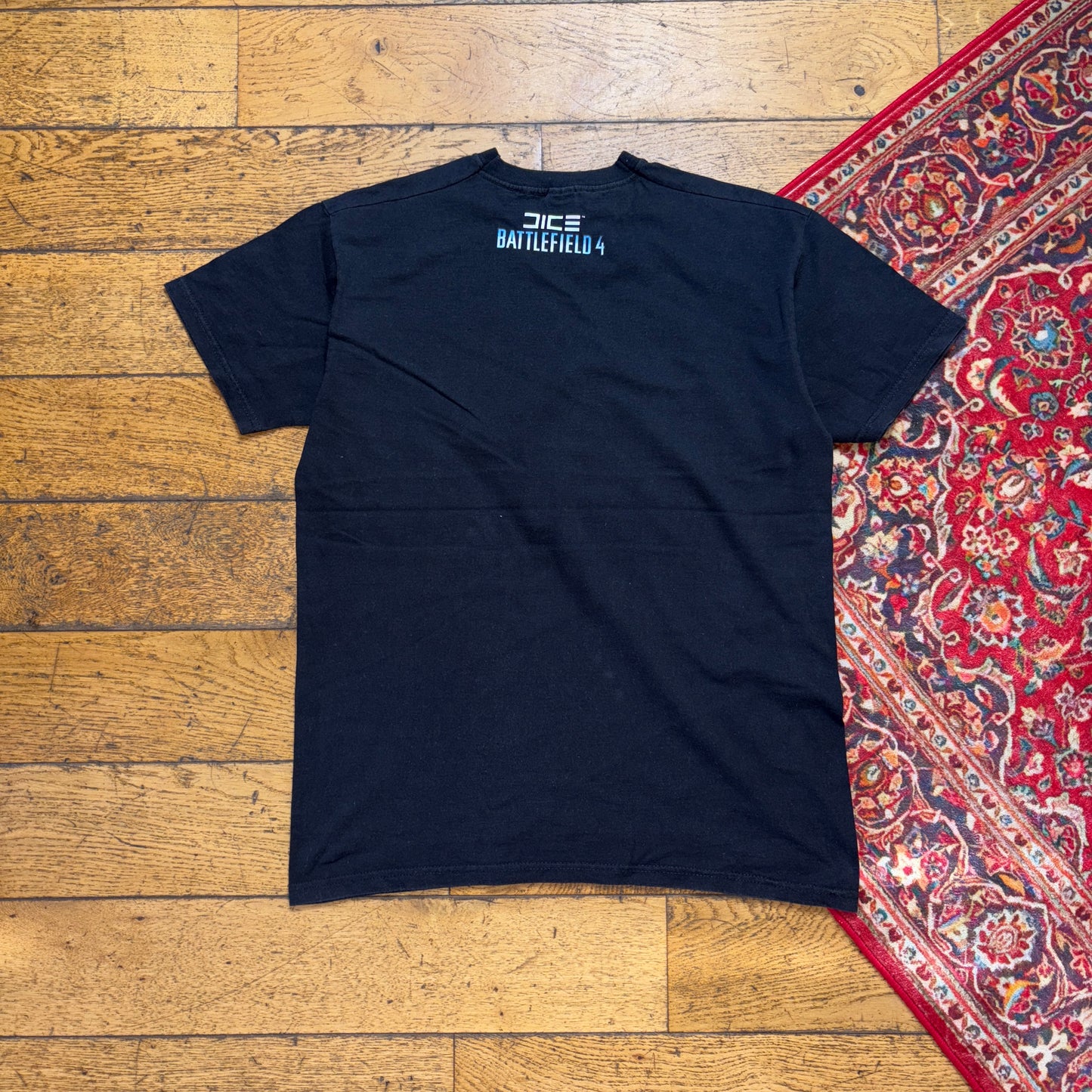Vintage Battlefield 4 Dice Black Graphic T-Shirt - S