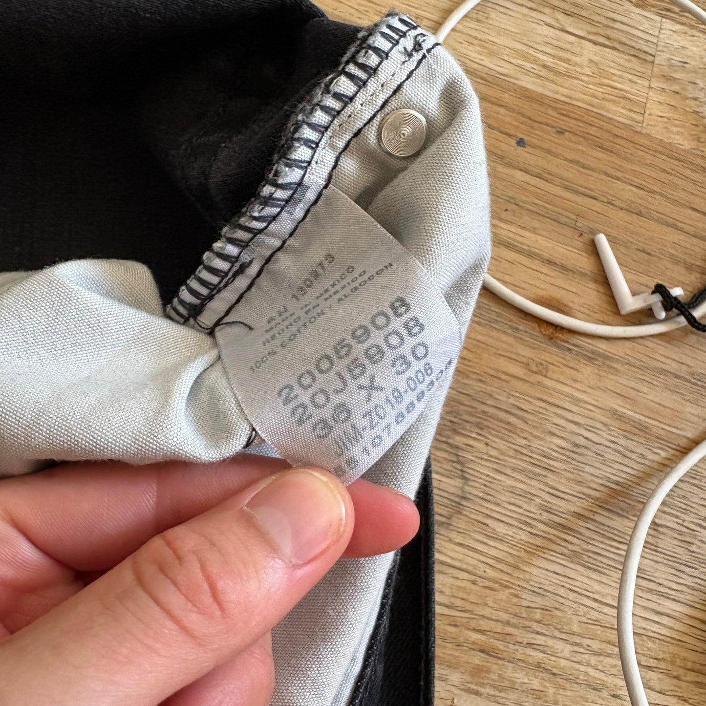 Vintage Lee Straight Black Denim Jeans - 36S