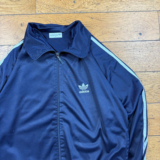 Vintage Adidas Navy Tracksuit Track Shell Windbreaker Jacket - M