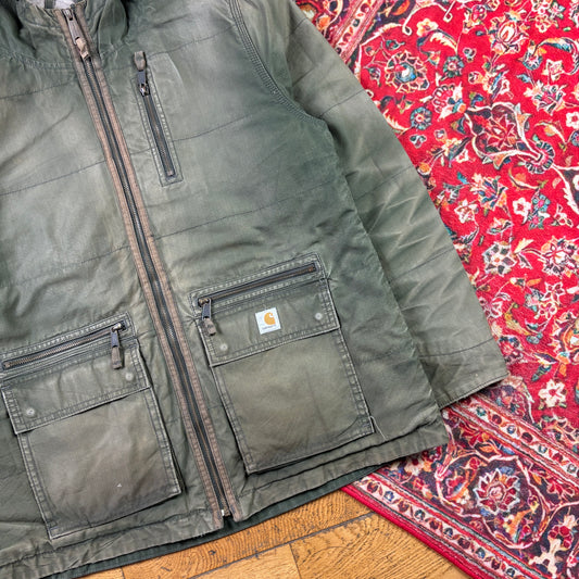 Vintage Carhartt Green Womens Active Workwear Jacket - Size 12/14