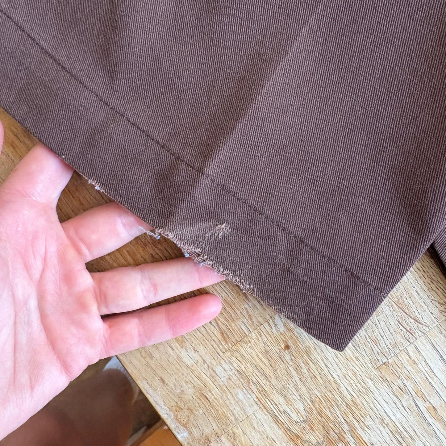 Vintage Dickies Brown Pleated Workwear 874 Skate Chino Trousers - 36S