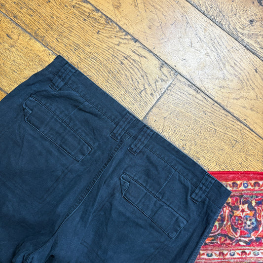 Vintage Oakley Black Embroidered Baggy Shorts - 36