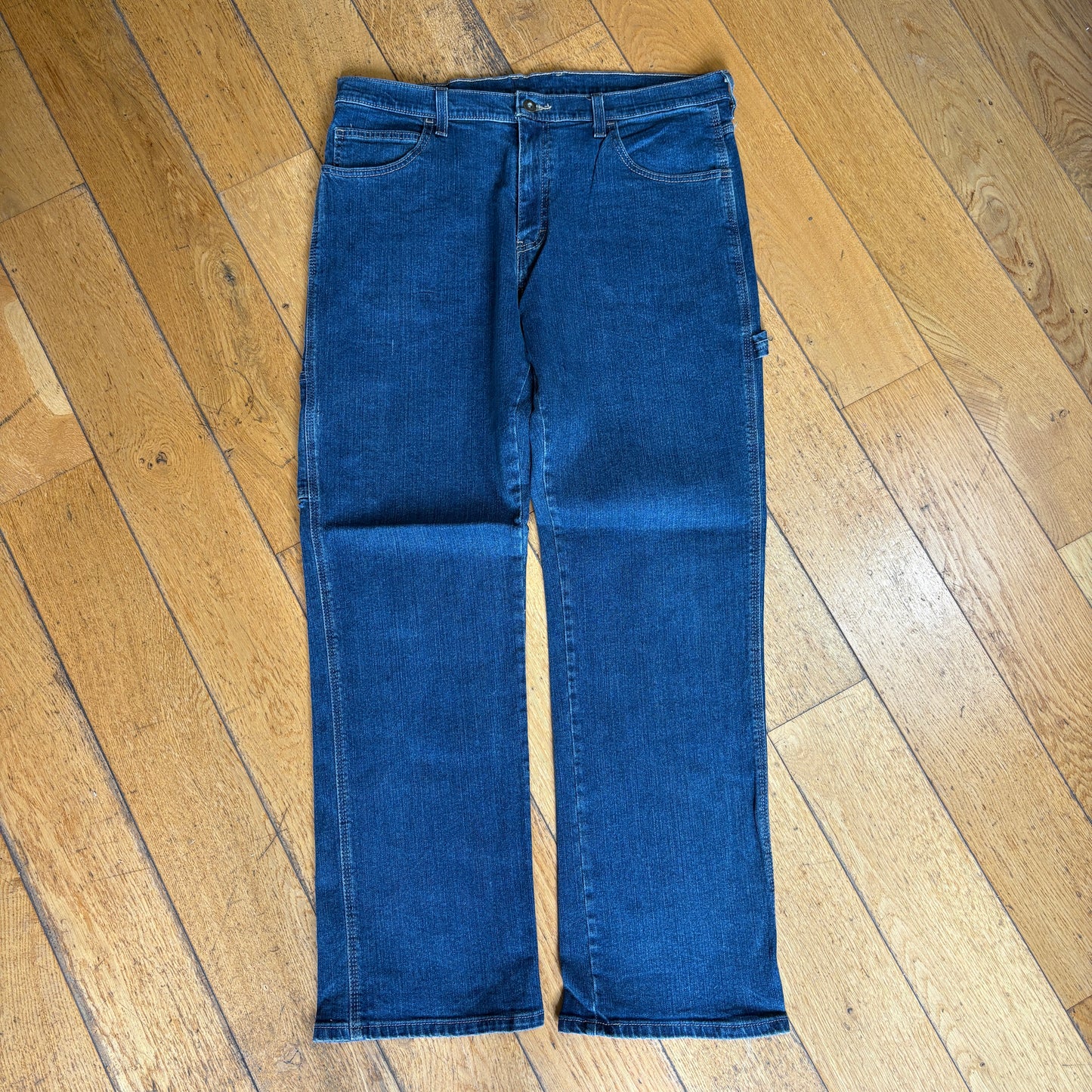 Vintage Dickies Workwear Carpenter Baggy Blue Jeans - 36