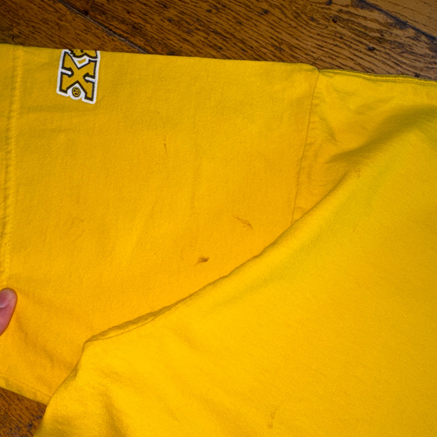 Vintage Fox Racing Yellow Y2K Graphic T-Shirt - XL