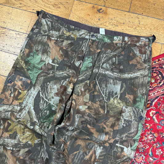 Vintage Real Tree Camo Green Hunting Workwear Trousers - 48