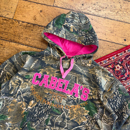 Vintage Realtree Camo Green Hoodie Sweatshirt - M