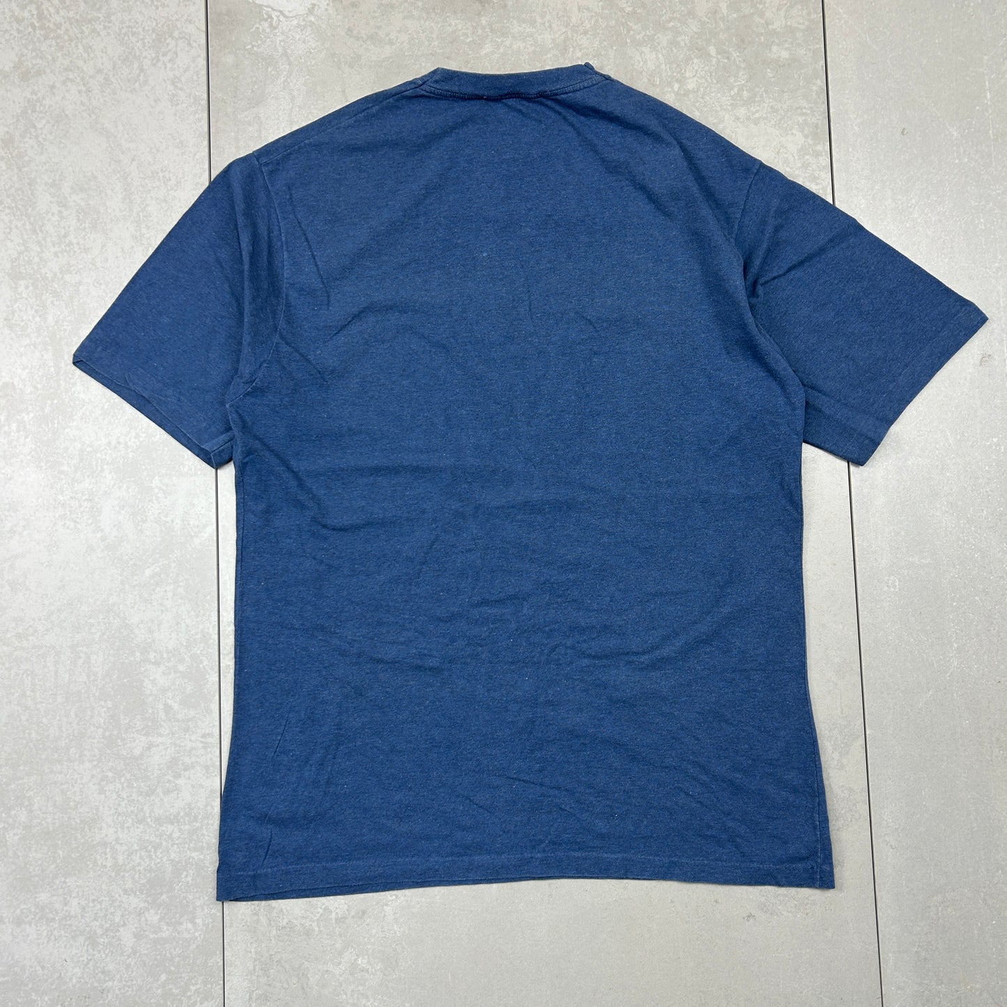 Vintage Fred Perry Embroidered Blue T-Shirt - M