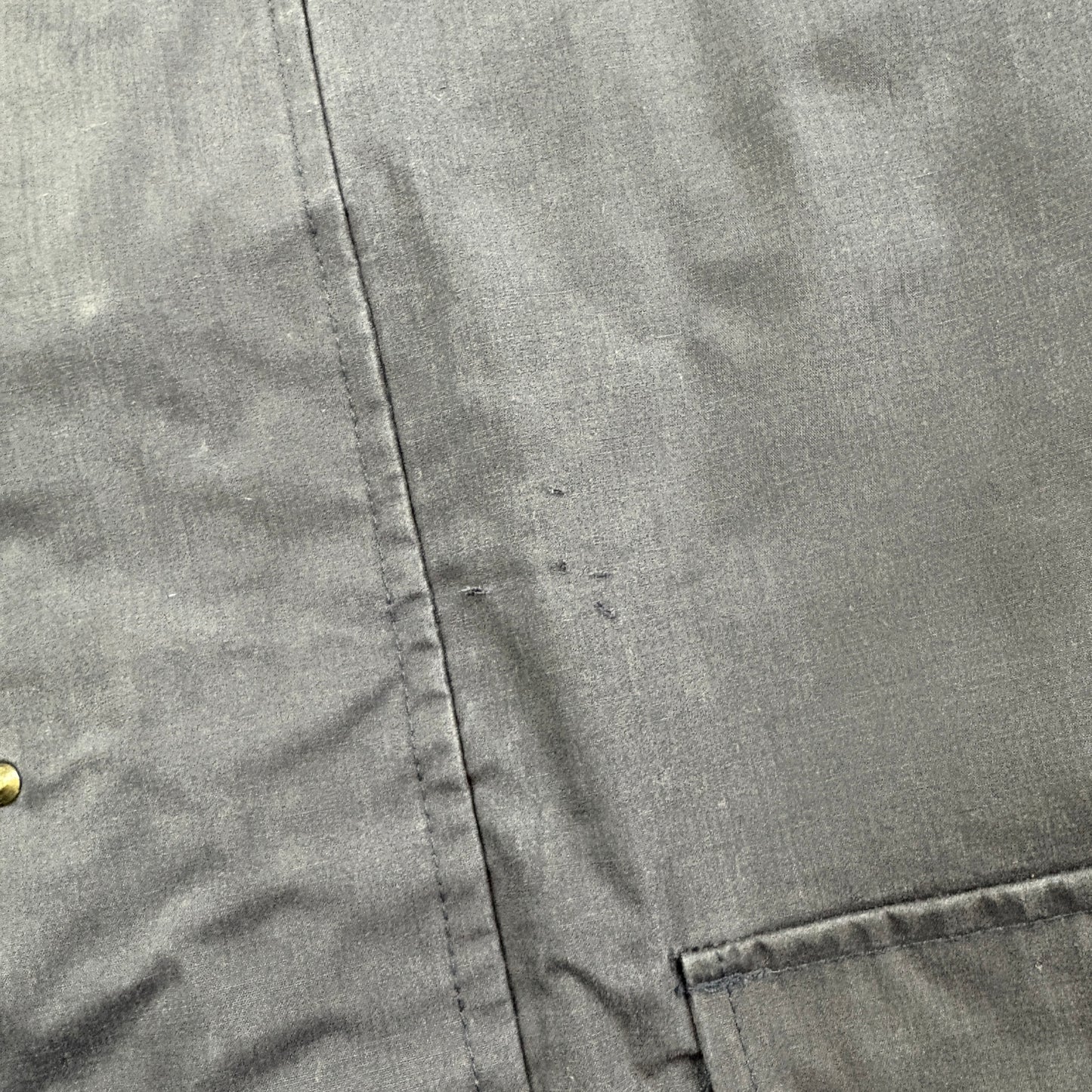 Vintage Navy Fireman Clasp Trench Coat Jacket - L