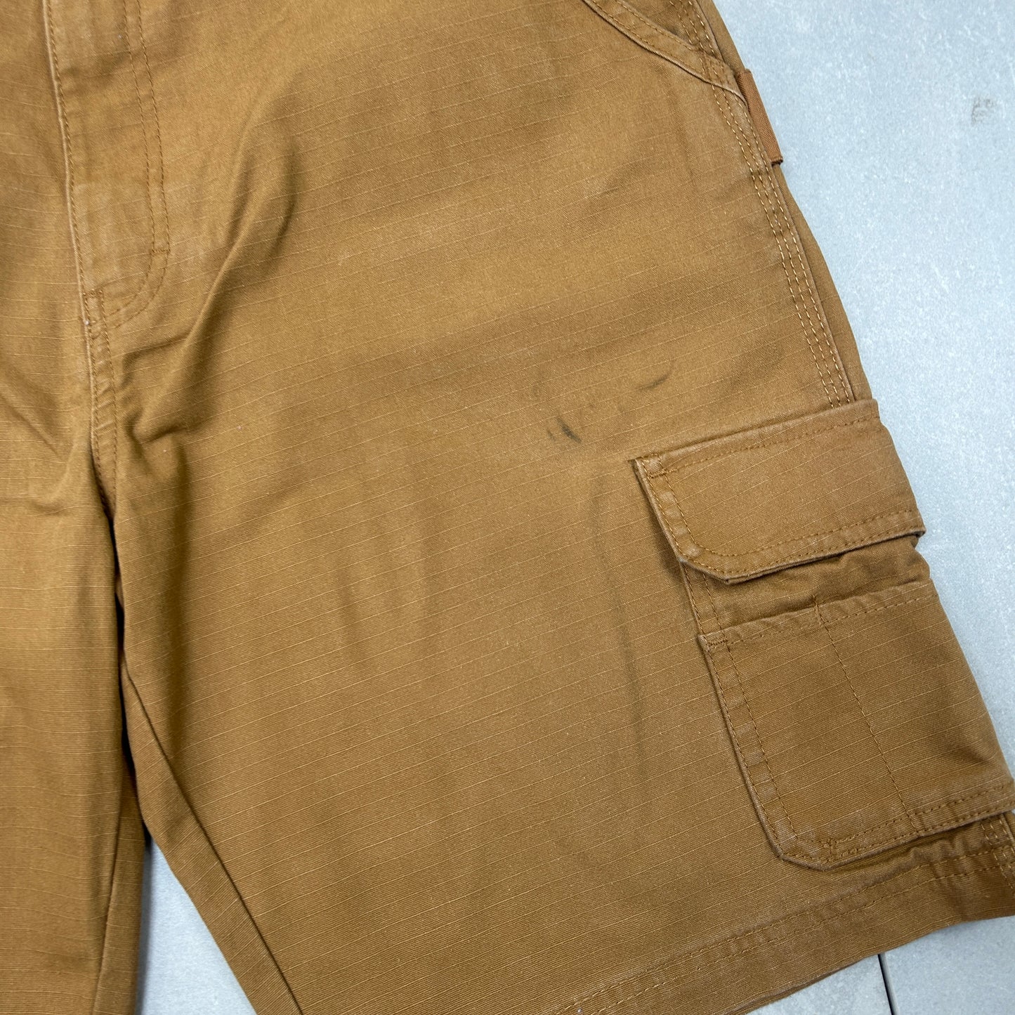 Vintage Dickies Workwear Carpenter Brown Baggy Shorts - 36