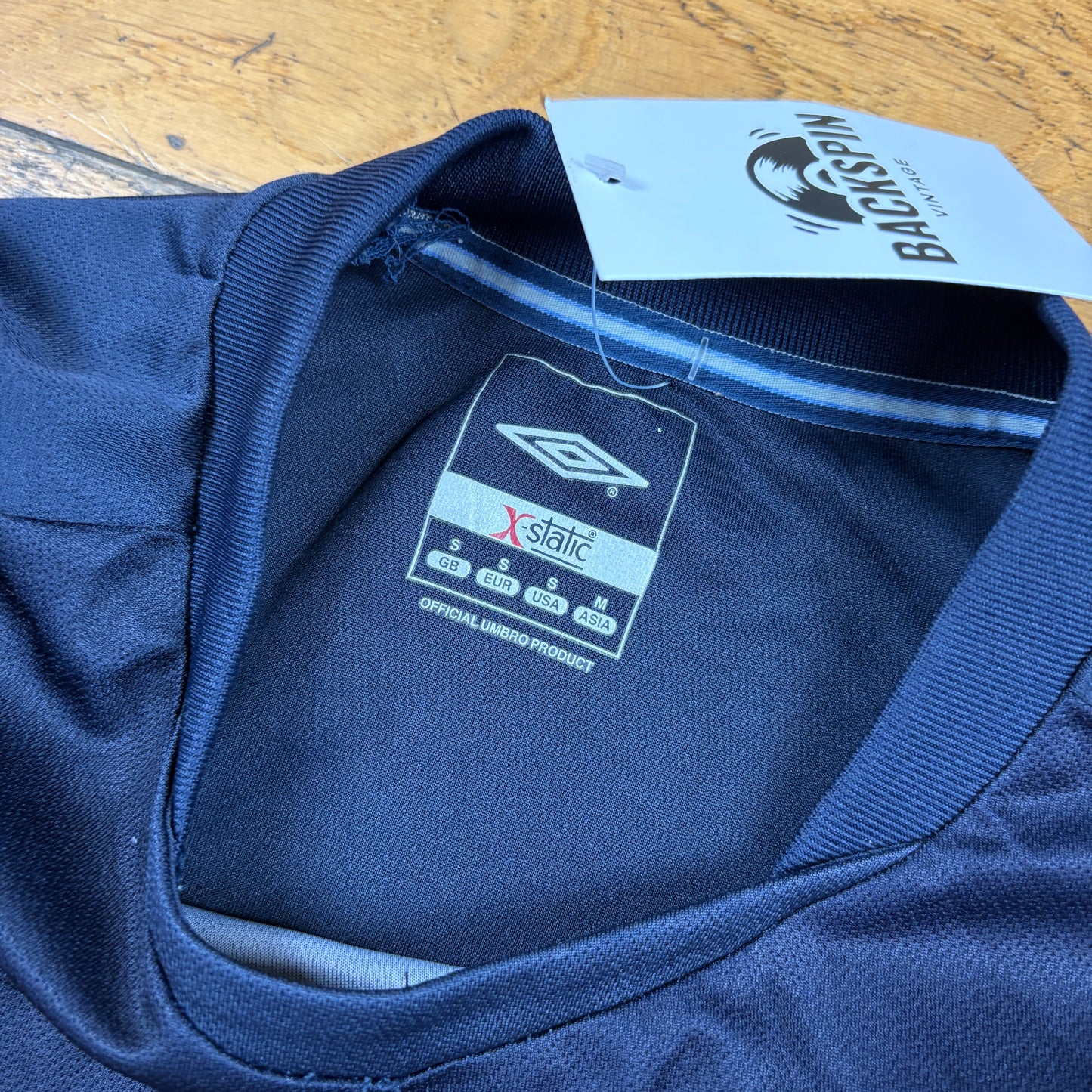 Vintage Umbro Navy Graphic T-Shirt - S