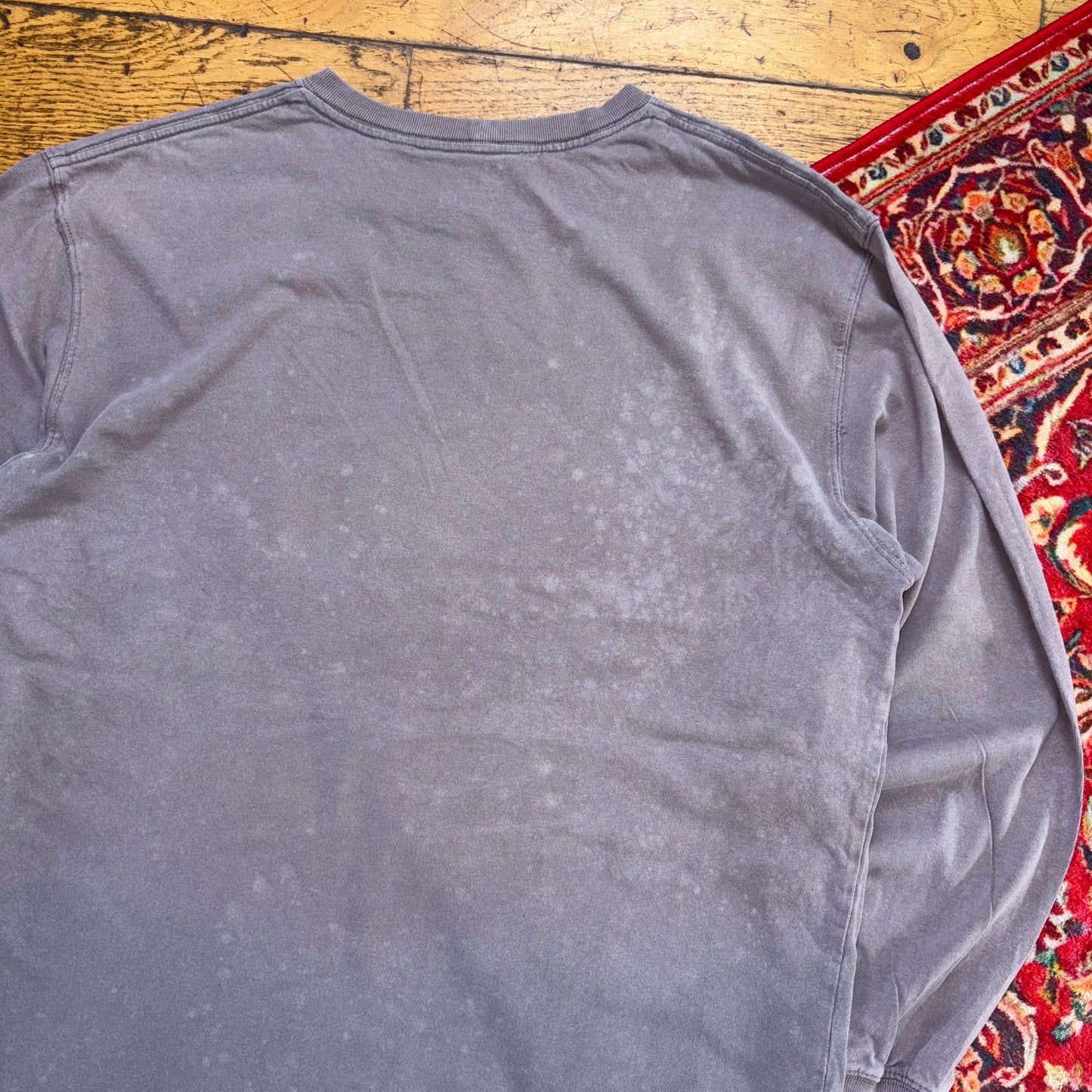 Vintage Carhartt Grey Long Sleeve Graphic T-Shirt - L