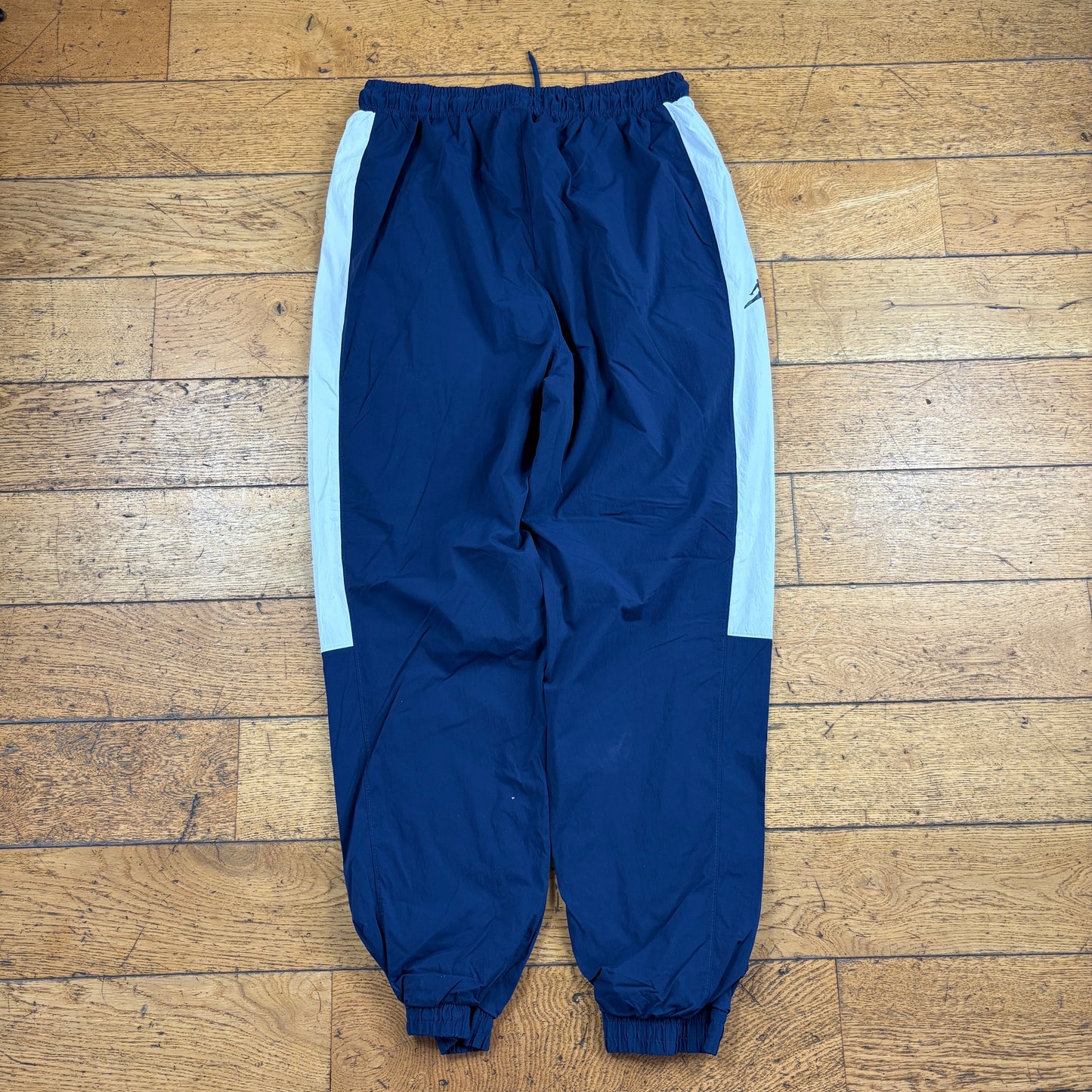 Vintage Nike Jordan Navy Baggy Tracksuit Sweatpants Track Pants Bottoms - L
