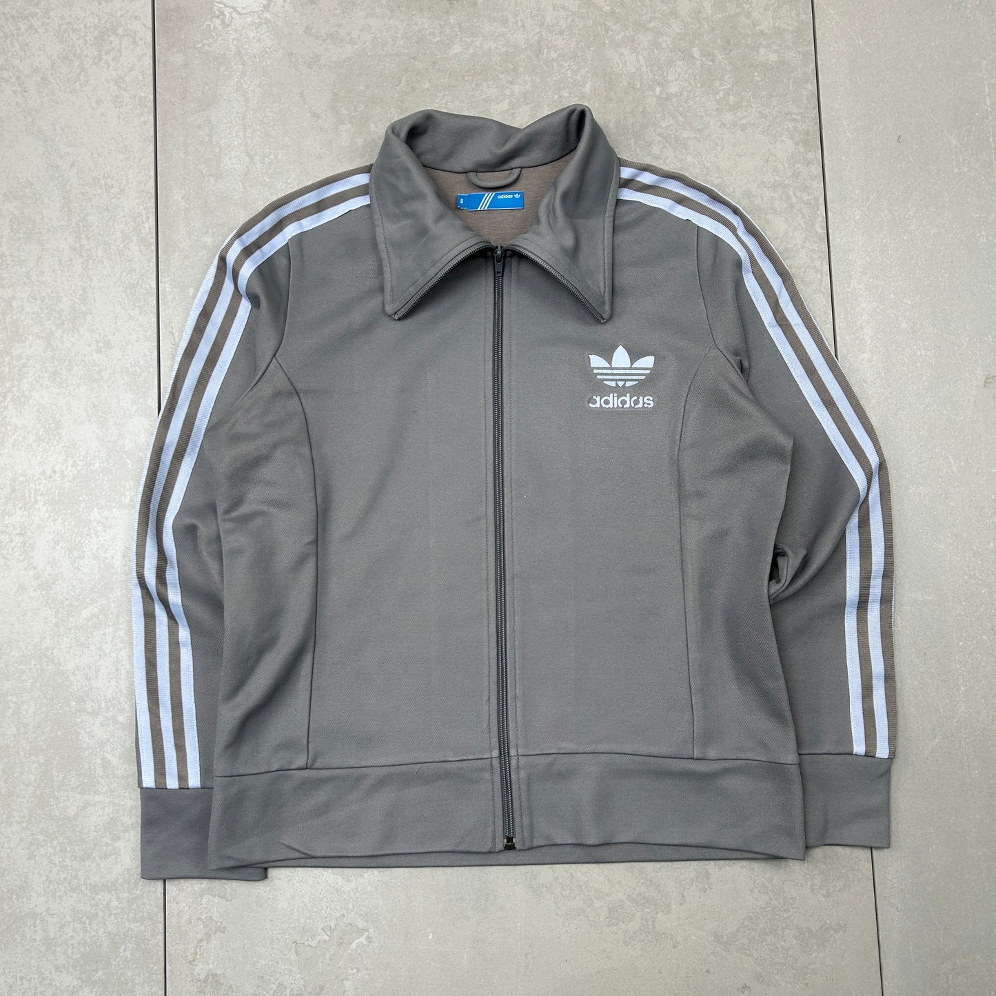 Vintage Adidas Grey Tracksuit Track Shell Windbreaker Jacket - S