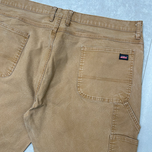 Vintage Dickies Workwear Carpenter Brown Baggy Shorts - 44