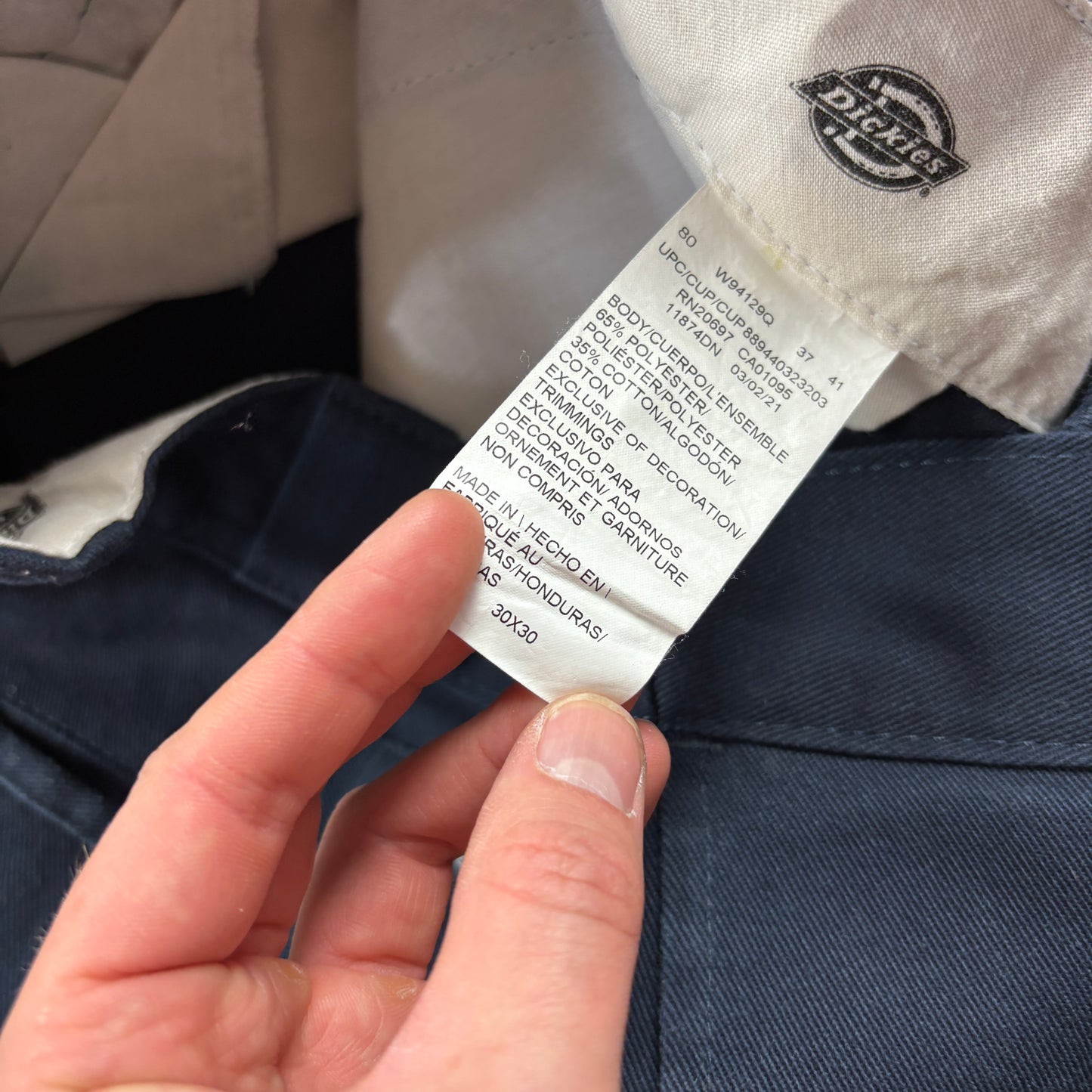 Vintage Dickies 874 Navy Skate Trousers - 30