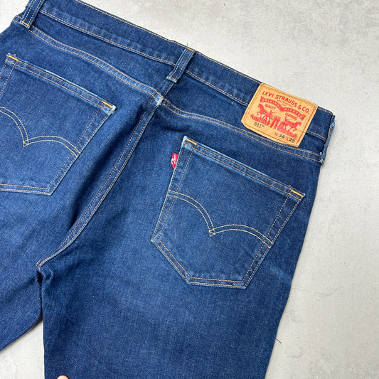 Vintage Levis 511 Denim Blue Shorts - 34