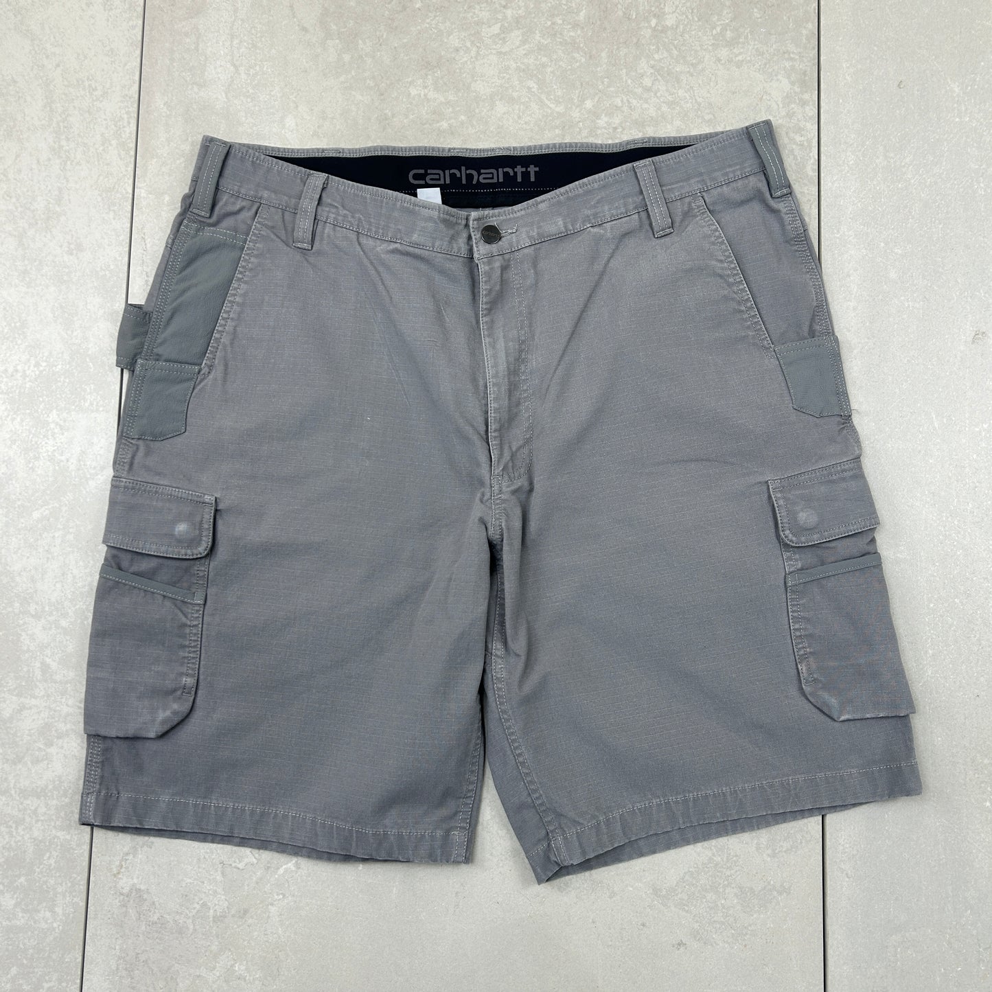 Vintage Carhartt Workwear Baggy Grey Carpenter Shorts - 42