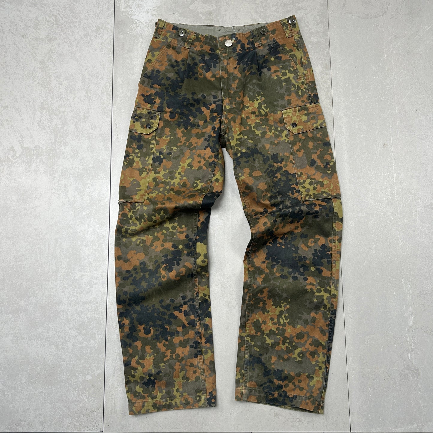 Vintage Real Tree Camo Baggy Khaki Cargo Workwear Hunting Trousers - 32