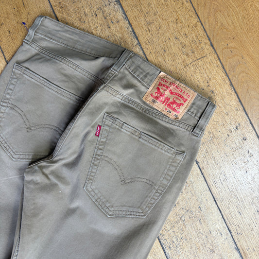 Vintage Levis 502 Straight Brown Chino Trousers Jeans - 29