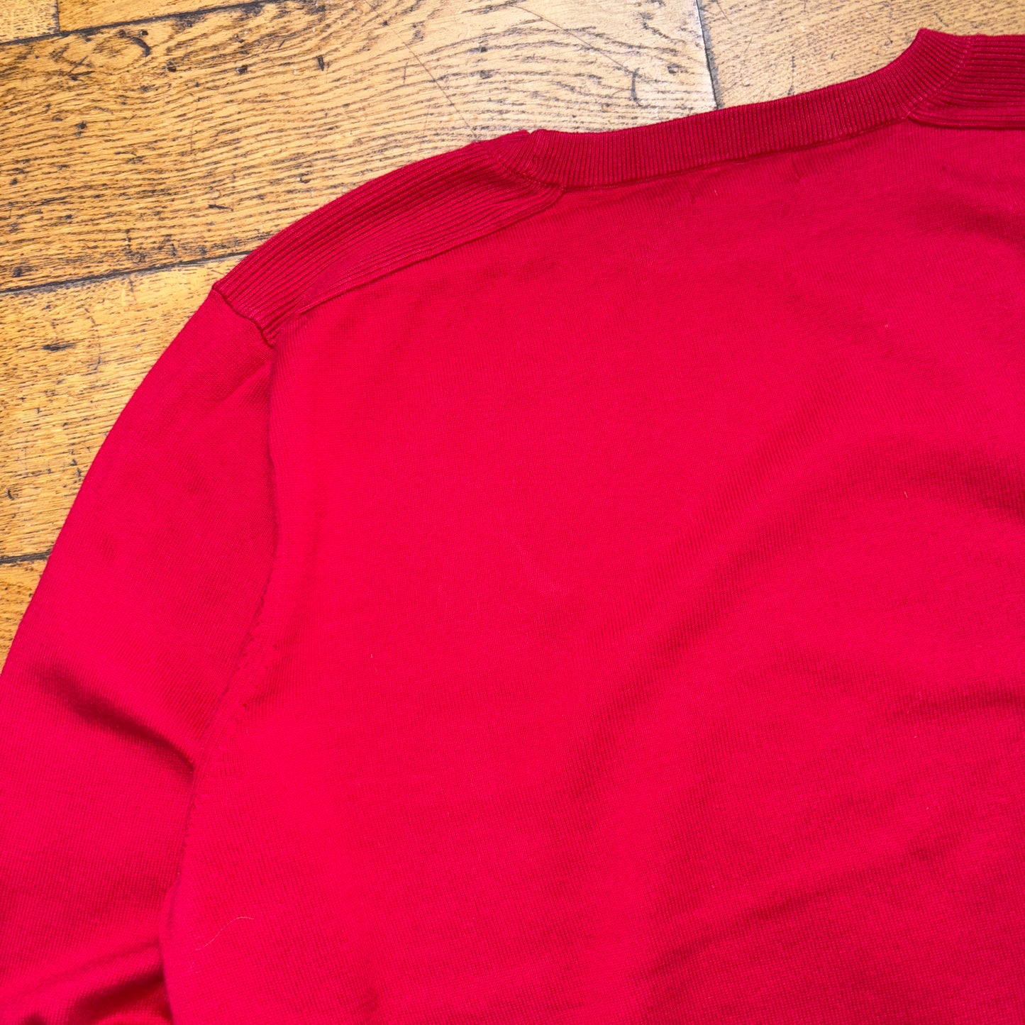 Vintage Nautica Red Embroidered Knit Jumper - 2XL