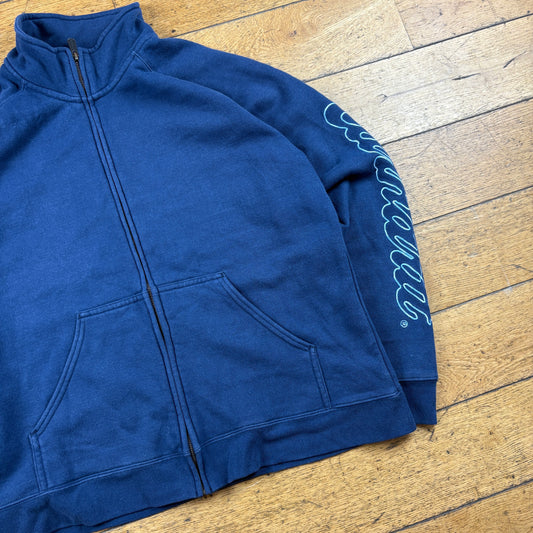 Vintage Carhartt Navy Zip Sweatshirt - L