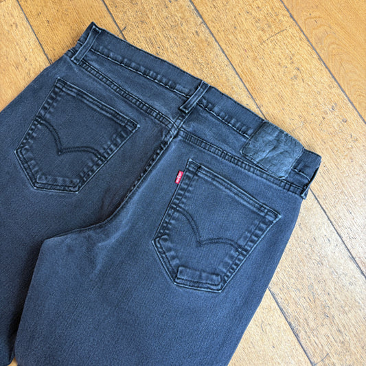 Vintage Levis 531 Athletic Sim Black Jeans - 33