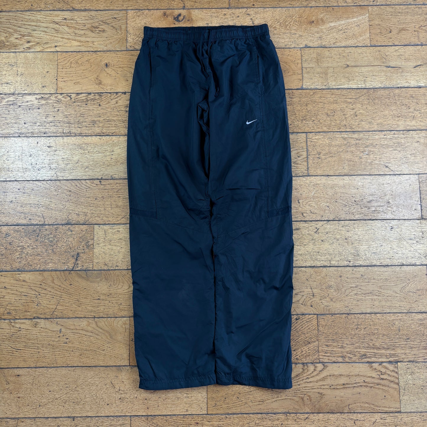 Vintage Nike Black Womens Baggy Tracksuit Sweatpants Track Pants Bottoms - 4/6