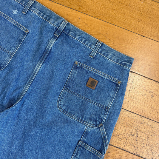 New With tags Carhartt Blue Workwear Baggy Carpenter Jorts Shorts - 42