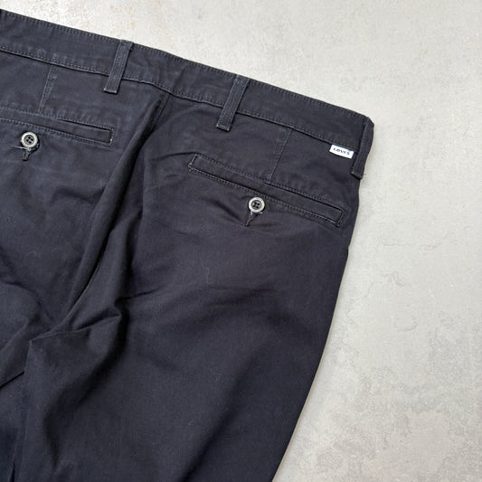 Vintage Levis Tapered Black Chino Trousers - 32