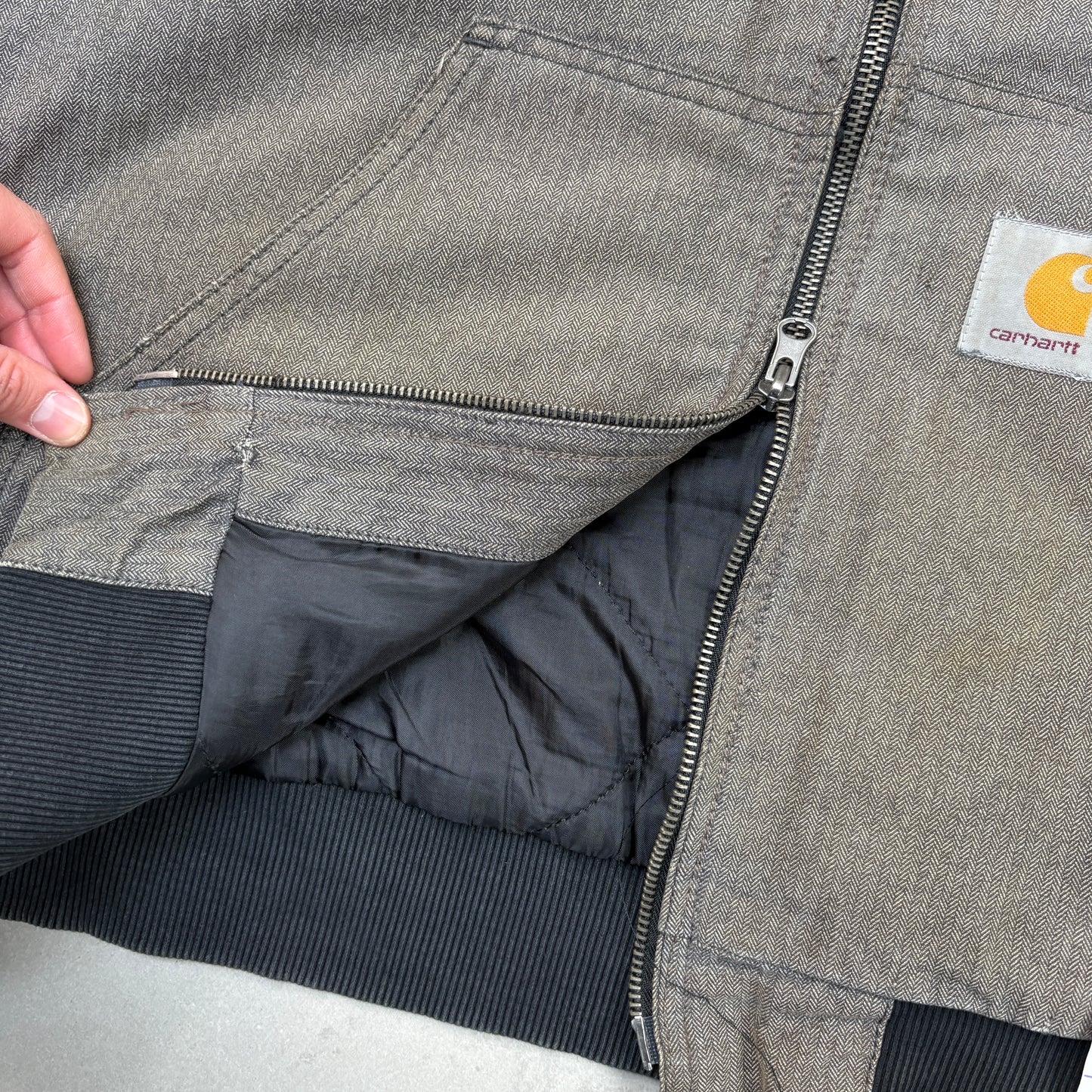 Vintage Carhartt Grey Active Workwear Jacket - L
