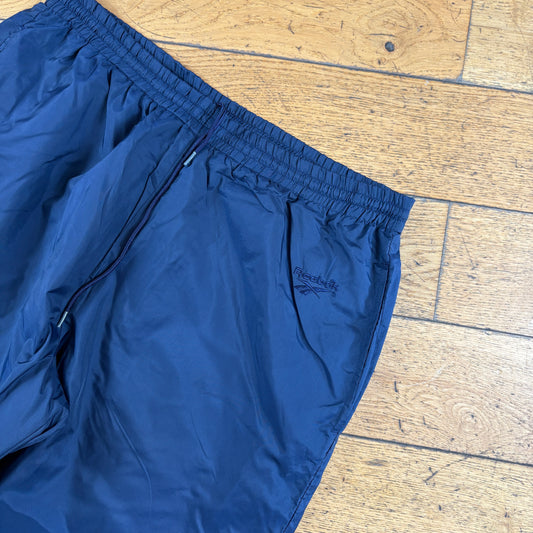 Vintage Reebok Navy Baggy Tracksuit Sweatpants Track Pants Bottoms - XL