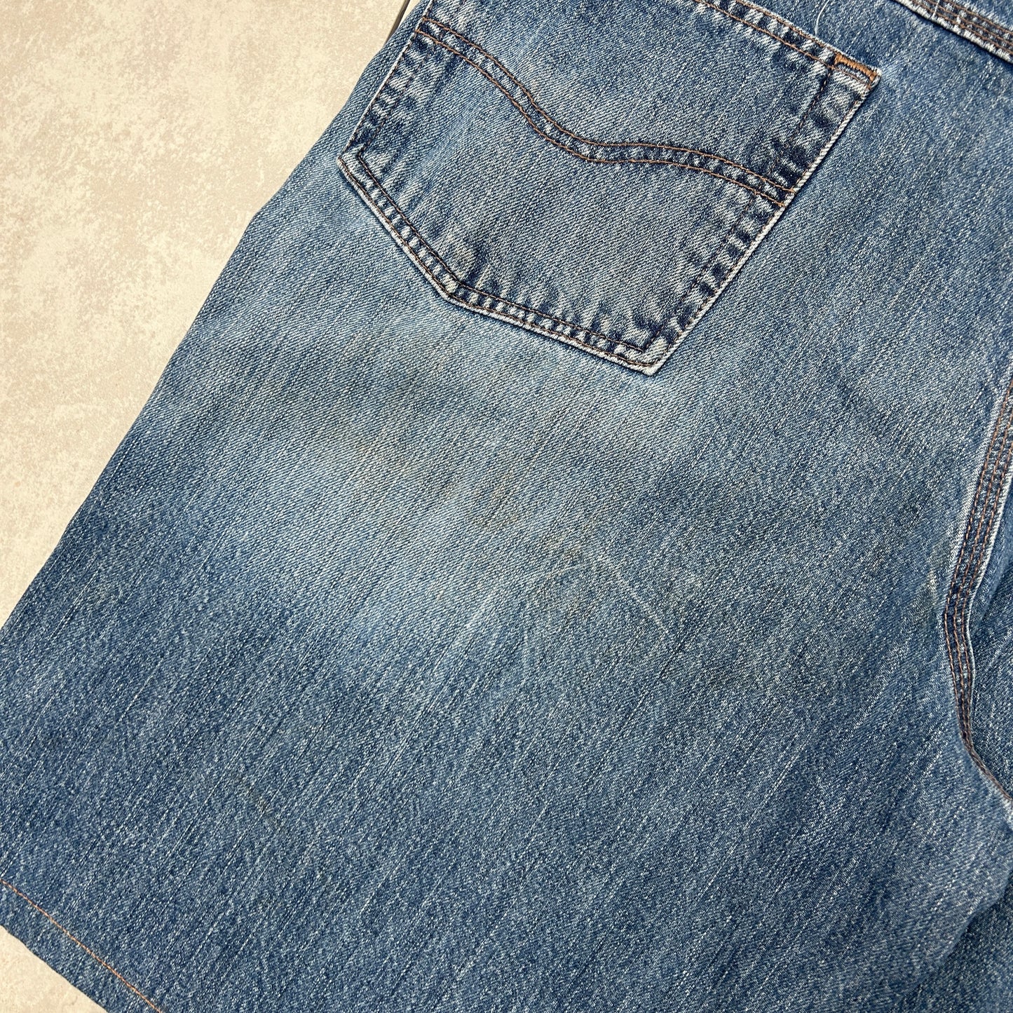 Vintage Carhartt Workwear Baggy Blue Carpenter Shorts - 42