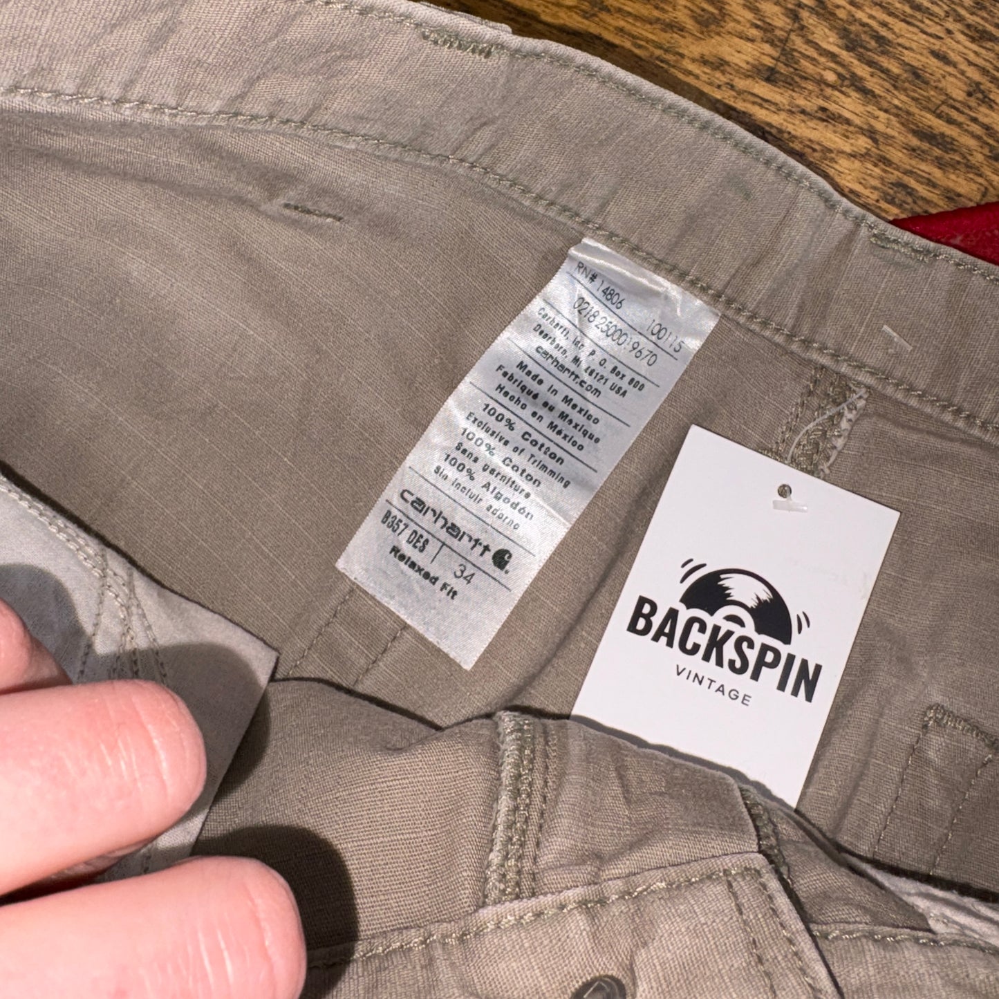 Vintage Carhartt Brown Workwear Baggy Carpenter Shorts - 34
