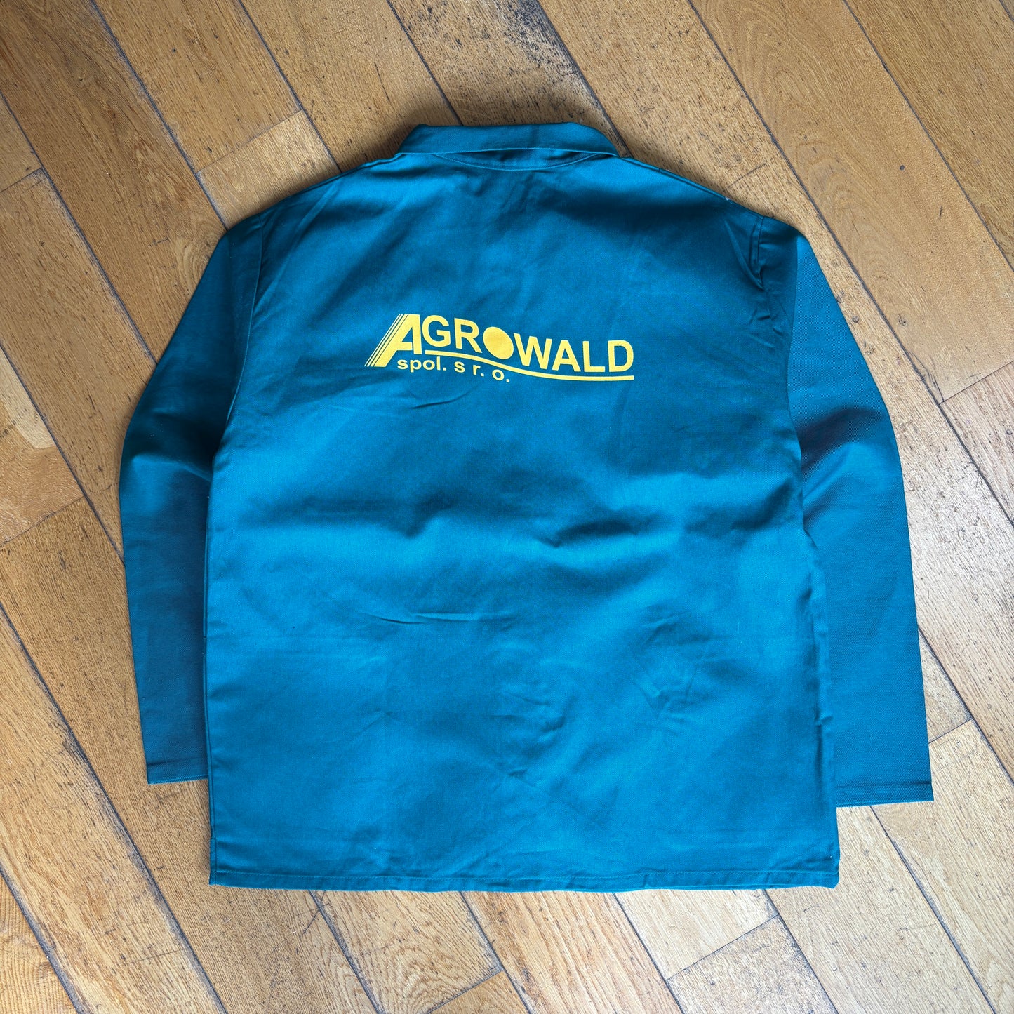 Vintage French Chore Workwear Jacket Green Overcoat - M