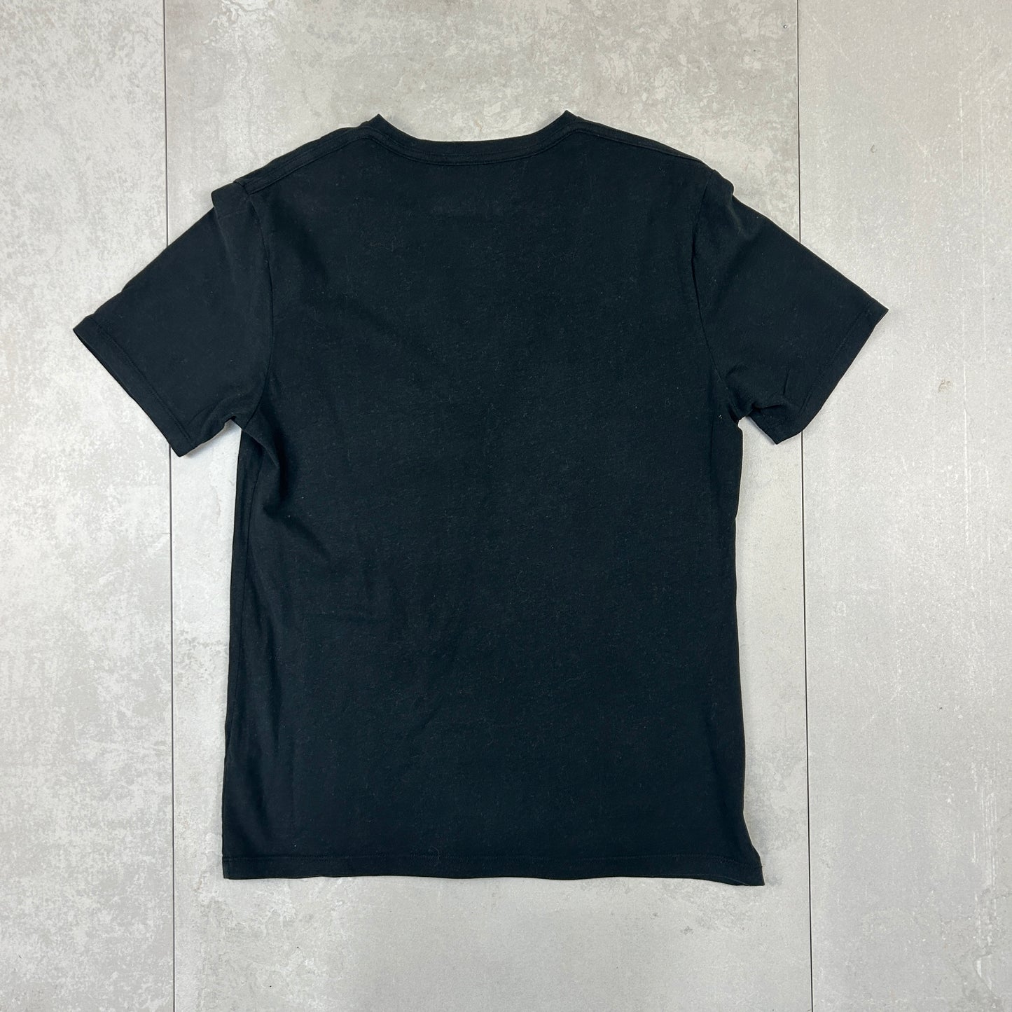 All Saints Black Embroidered T-shirt - S